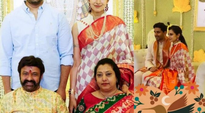Nandamuri Balakrishna family in traditional outfits for a recent family function!