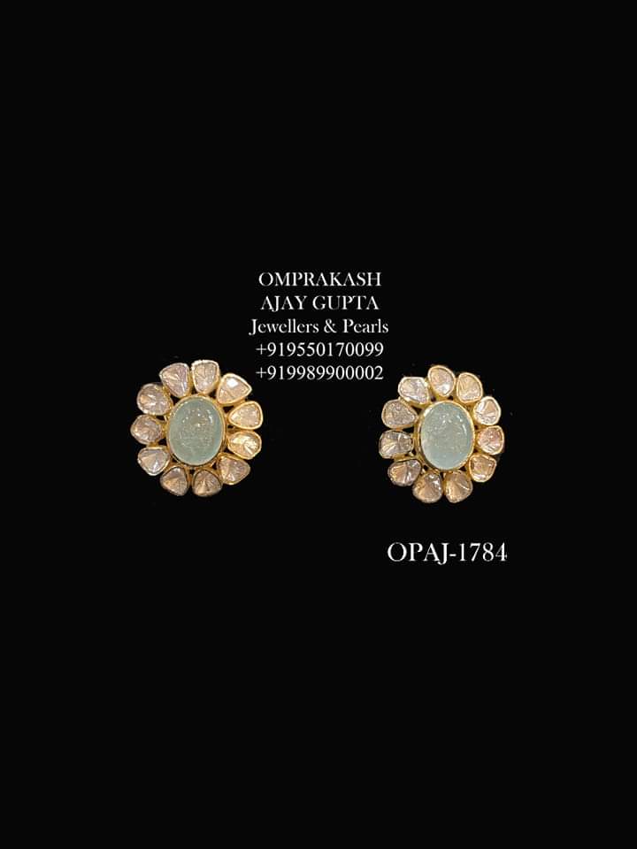 Heavy polki diamond earrings! | Fashionworldhub