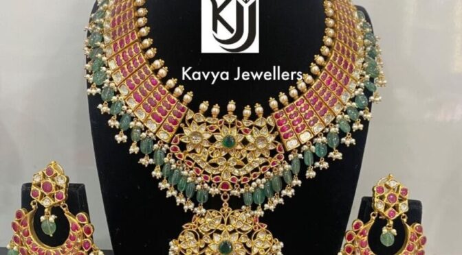 Heavy Kundan bridal jewellery