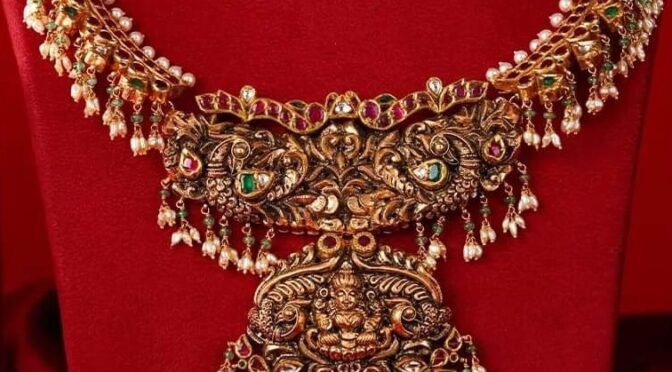 Kundan peacock nakshi lakshmi Kanti necklace!