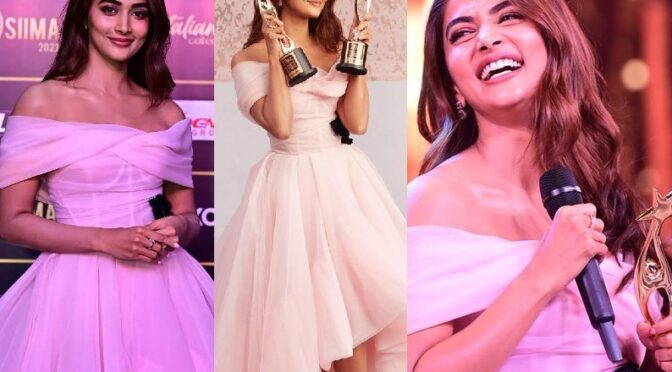 Pooja Hegde in a pink tulle gown at SIIMA 2022 Award event!