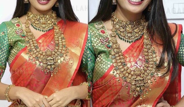 Ananya Nagalla in Antique Gold jewellery!