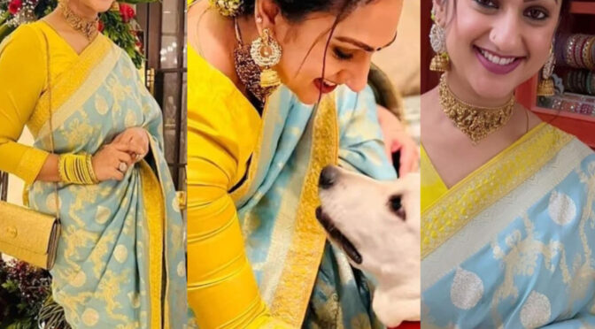 Pritha hari looks beautiful in a banarasi silk saree!