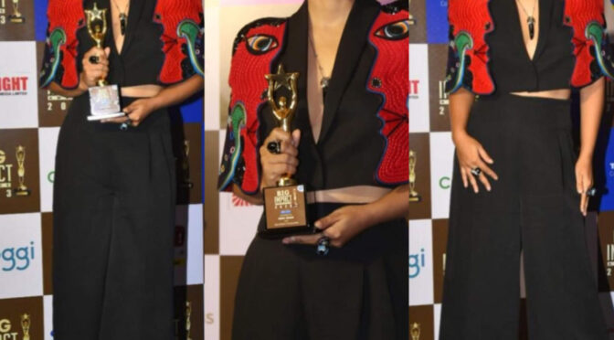 Hina Khan attended Showsha Reel Awards 2023