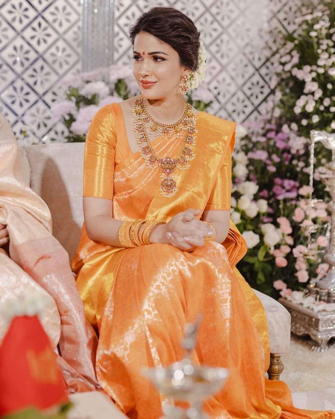 Stylish Pure Kanchipuram Silk Sarees For Wedding With Un-Stitched Blouse  Piece | eBay