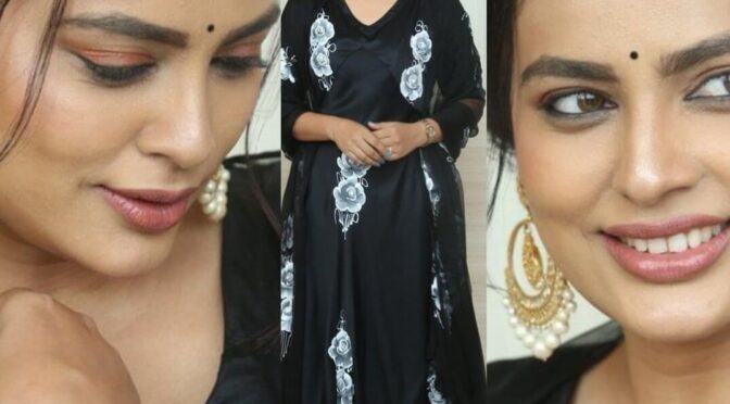Nanditha Swetha in black salwar set at Mangalavaram Movie Trailer Launch Launch!