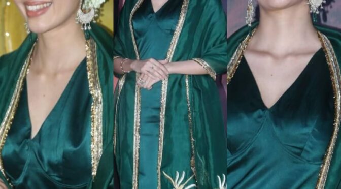 Neha Shetty in a Green kurta set at Gangs Of Godavari Movie Teaser Launch Event!